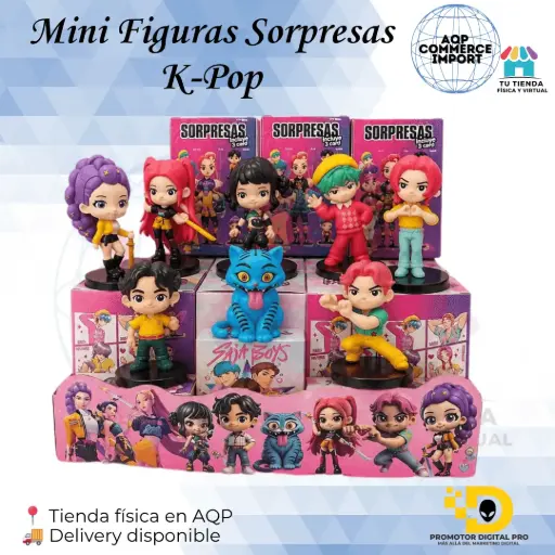 MINI FIGURAS SORPRESAS GUERRERAS K-POP