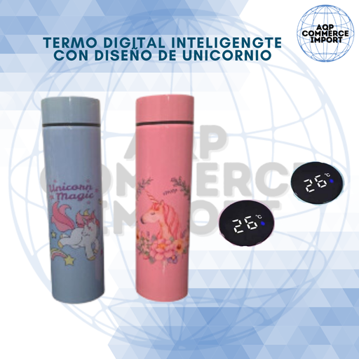 TERMOS UNICORNIOS CON INDICADOR DIGITAL
